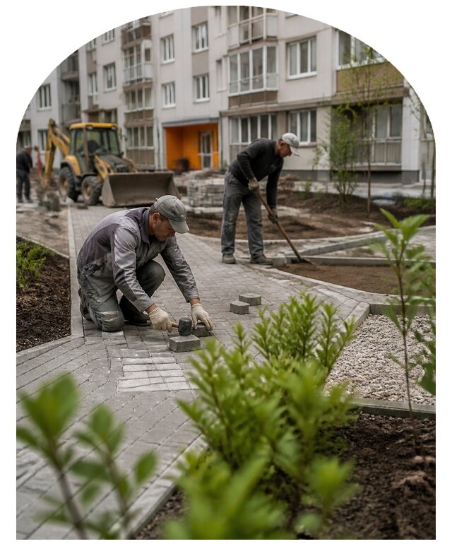 Благоустройство двора многоквартирного дома в Еманжелинске